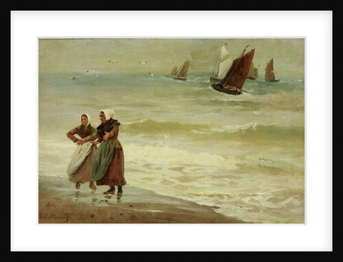 Beach with Figures by Philip Richard Morris