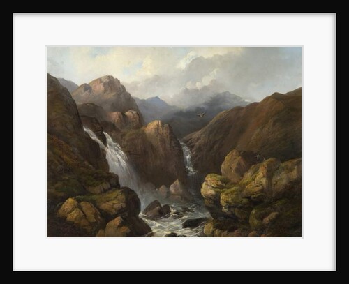 A Scottish Waterfall by Edward Train