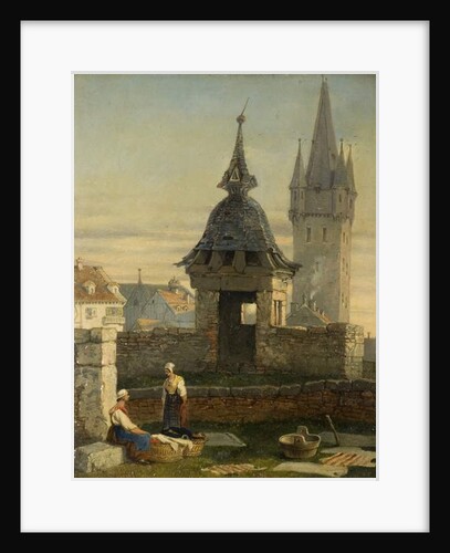 Washerwomen in a Garden by J. Mayer