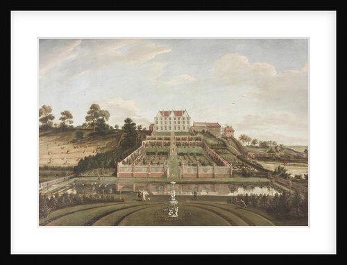 Dutch Mansion with Garden, 1730 by Johann Baptiste Bouttats