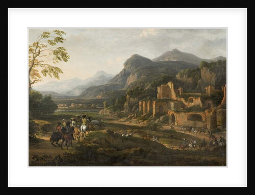 Landscape with Horsemen by Jacques Courtois