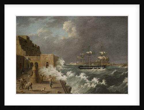 Harbour Scene, Malta by Anton Schranz