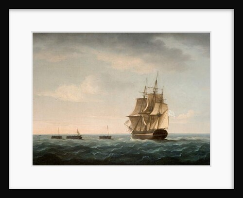 Rescue of the Guardian's Crew by a French Merchant Ship, 2nd January 1790 by Thomas Buttersworth