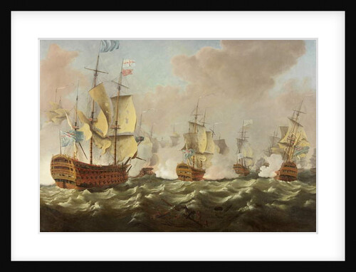 A Naval Engagement by Richard Paton