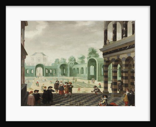 A Dutch Garden Scene, 1636 by Dirck van Delen