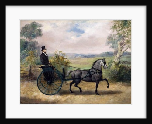 Man in Gig, 1862 by A. Heaning