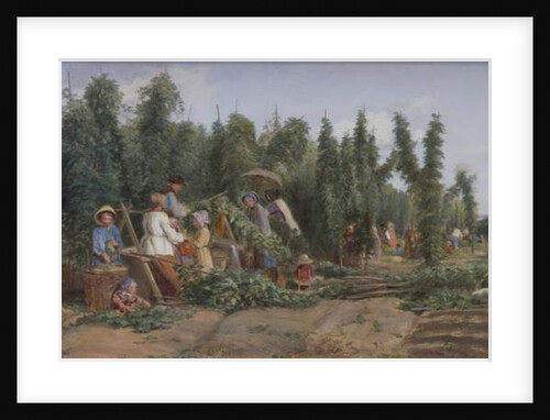 Hop Garden, 1858 by Thomas Webster