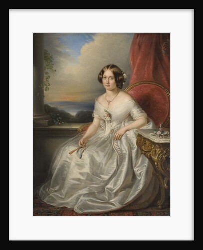 Portrait of a Lady, 1846 by Adrianus Wulffaert