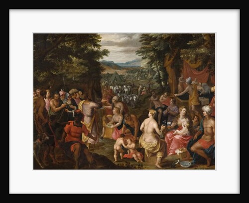 Moses Striking the Rock by Hendrik van the Elder Balen