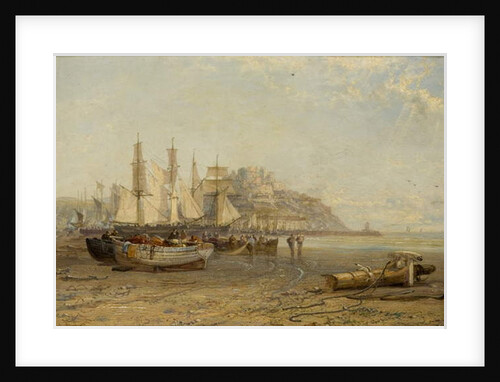 Low Tide, Mount Orgueil, Jersey, 1881 by Arthur Joseph Meadows