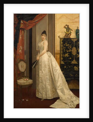 Lady with a Fan, 1888 by Georges Croegaert