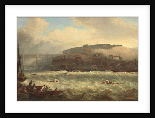 Cooper versus Chambers, Race on the Tyne, 1865 by John Warkup Swift