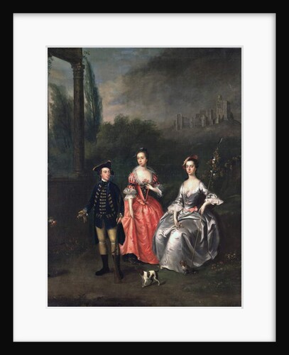 Portrait of Captain Fenwick, his Wife Isabella Orde and his Sister Ann, c.1746 by Thomas Bardwell