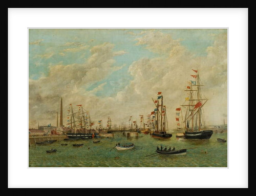 Opening of Tyne Dock, 3rd March 1859 by John (after) Scott