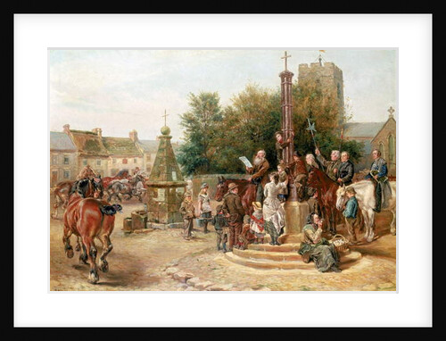 Proclaiming Stagshaw Fair at Corbridge by Ralph Hedley