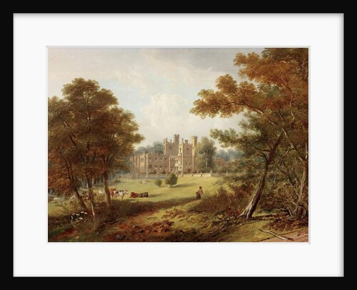 The Garden Front, Beaufront Castle, 1845 by John Wilson Carmichael