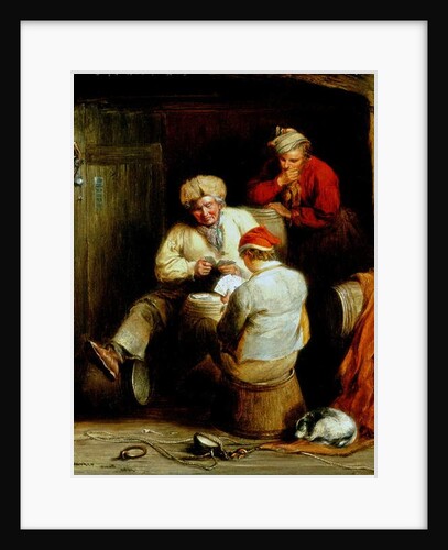 Smugglers Playing Cards by Henry Perlee Parker