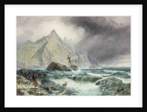 Wreck of a Frigate on the Southern Coast of Spain, 1863 by Charles Napier Hemy