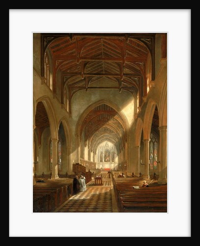 Interior of St. Peter's Church, Newcastle upon Tyne by John Wilson Carmichael
