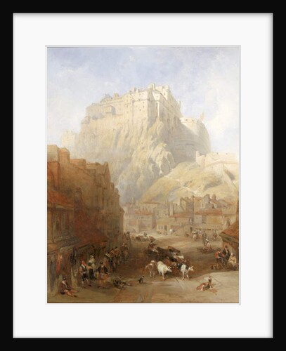 Edinburgh Castle from the Grassmarket, 1837 by David Roberts