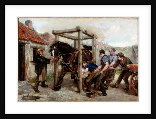 Shoeing the Bay Mare, c.1885-90 by Ralph Hedley