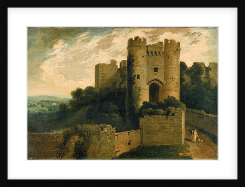 View of the Entrance of Carisbrooke Castle, Isle of Wight, 1815 by John Martin