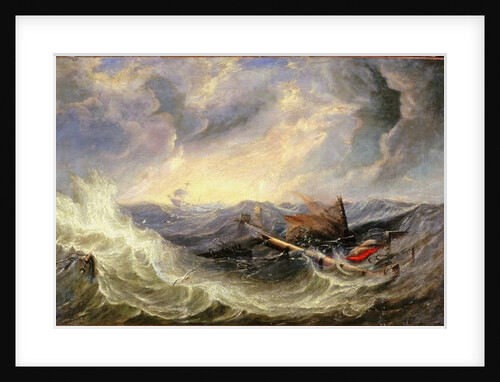 Seascape with Wreckage by John Wilson Carmichael