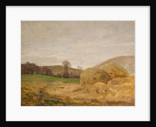 Landscape with Haystacks by Benjamin Haughton
