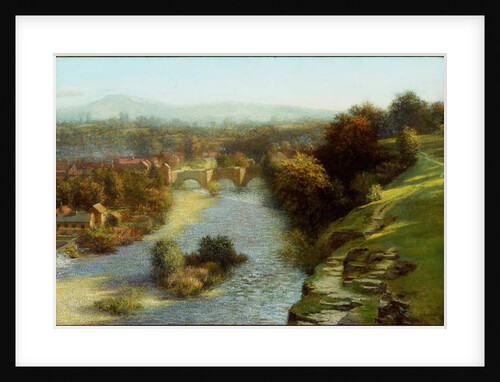 An October Flood, Ludlow, Shropshire, 1930 by Thomas Bowman Garvie