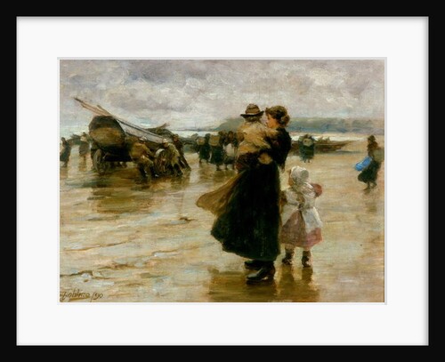 Hauling the Boats, 1890 by Robert Jobling