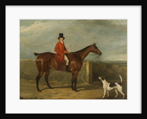 John Hall Kent in Hunting Attire Seated on a Horse, 1825 by David Dalby