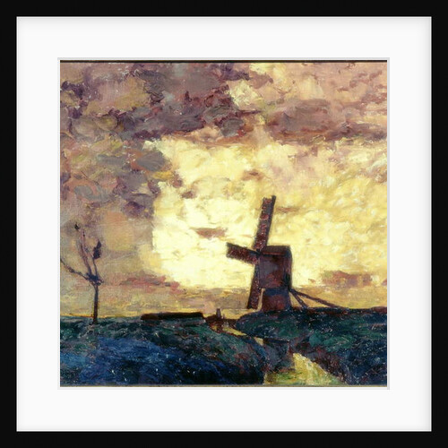 Windmill and Dyke by William Kiddier