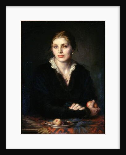 Lady with Fruit, 1917 by Dorothea Landau