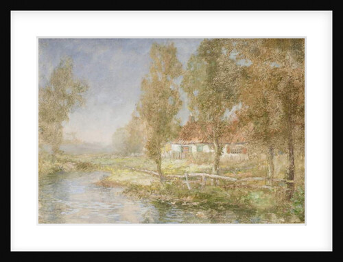 Cottage and Stream by John Falconar Slater