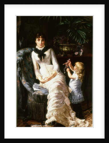 Sad News, c.1880-1883 by Edgard Farasyn