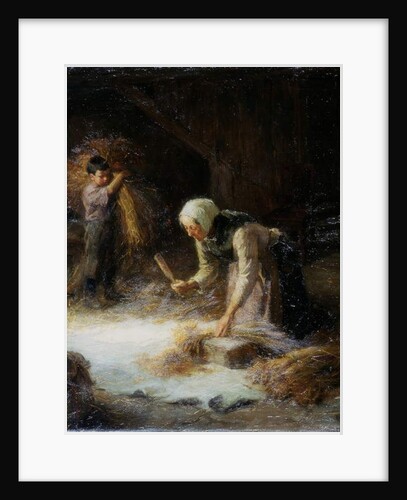 Threshing the Gleanings, 1899 by Ralph Hedley