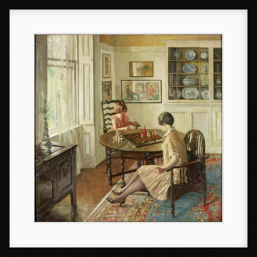 A Lesson in Chess, 1931-c.1933 by Allan Douglass Mainds