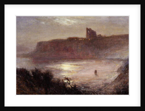 Moonlight - Tynemouth Priory, c.1922 by Robert Jobling
