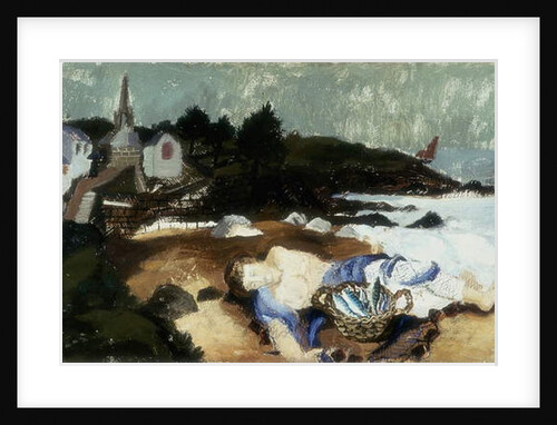 Sleeping Fisherman, Ploar, Brittany, 1930 by Christopher Wood