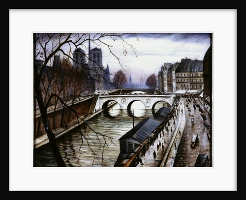 Notre Dame de Paris from Quai des Grands Augustins by Christopher Richard Wynne Nevinson