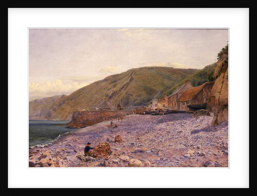 Among the Shingle at Clovelly, 1864 by Charles Napier Hemy