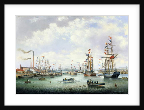 The Opening of Tyne Dock, 1859 by John Scott