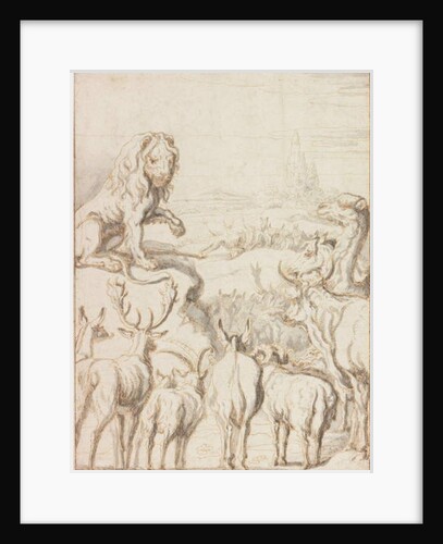 The Lion, King of the Animals by Francis Barlow