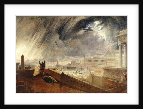 Design for the Seventh Plague of Egypt by John Martin