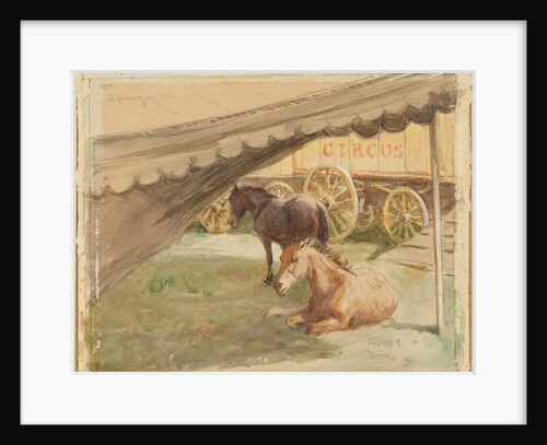 Two Horses Resting, 1884 by John Atkinson