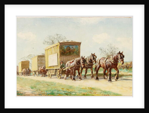 Travelling Menagerie on the Road by John Atkinson