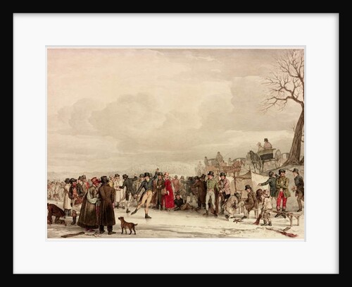 Skating, 1810 by John Augustus Atkinson