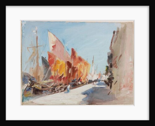 Chioggia, Boats at Quay by Hercules Brabazon Brabazon