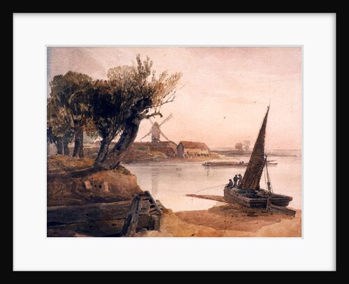 On the River Witham by Peter de Wint