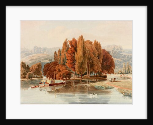 An Island on the Thames near Park Place, Oxfordshire by William Havell